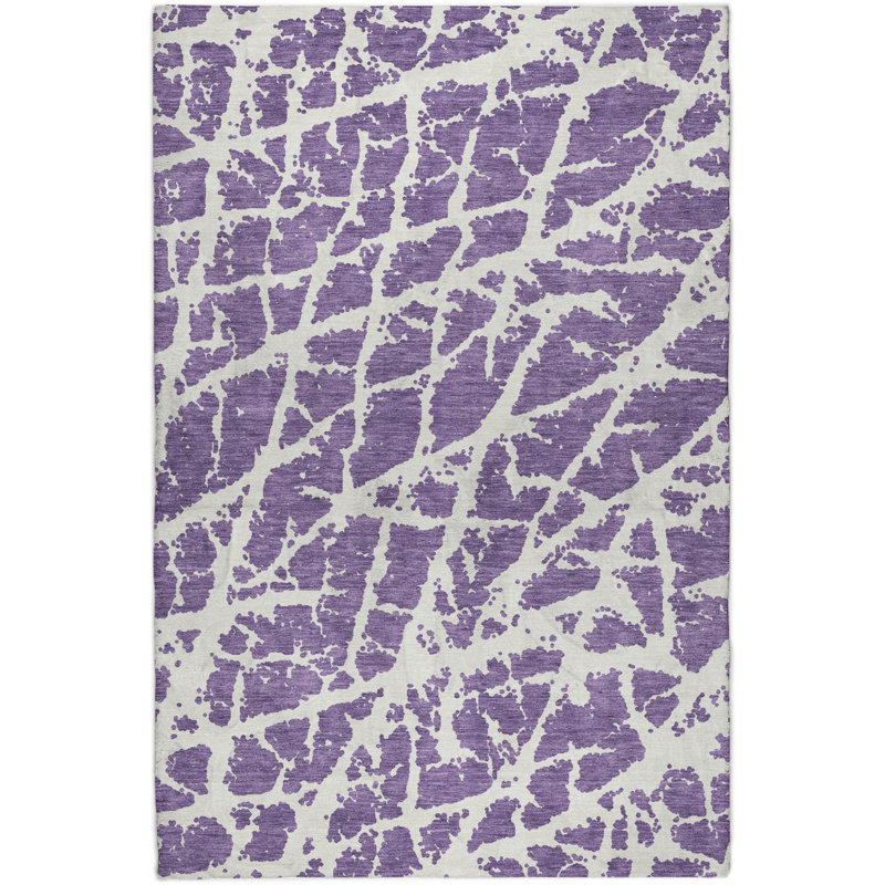 Tapis craquelé de première qualité ADS501, Mauve, 10 pi x 14 pi