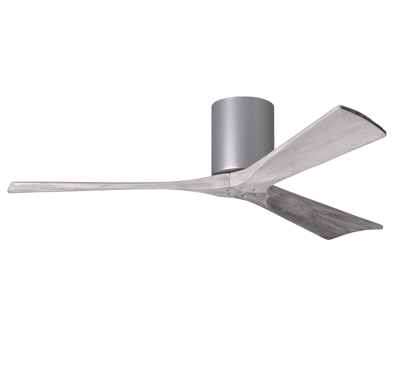 Olivier Ceiling Fan, Brushed Nickel, Barn Wood Tone, 52"