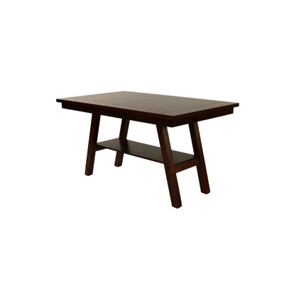 Table contemporaine en noyer foncé de forme rectangulaire fabriquée en bois d'hévéa noyer moderne, base fabriquée