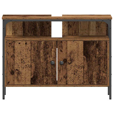  Bathroom Sink Cabinet 80 X 30 X 60 Cm Engineered Wood