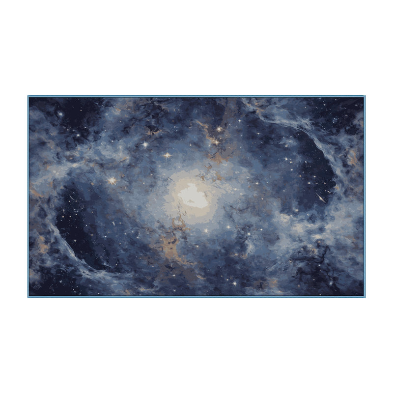Tapis bleu soyeux et moelleux, Tapis de couloir 2 pi x 5 pi