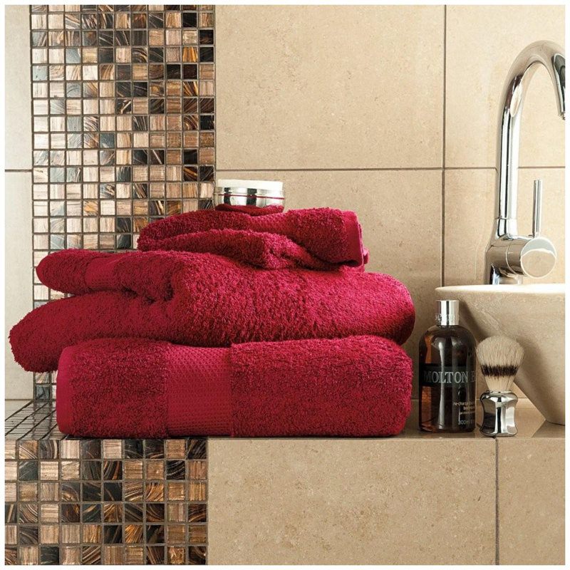 Miami 2 Piece Bath Sheet Same-Size Bale, Wine, Jumbo Bath Sheet - 2 Pack