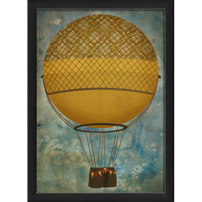 Ballon d’air chaud, impression encadrée
