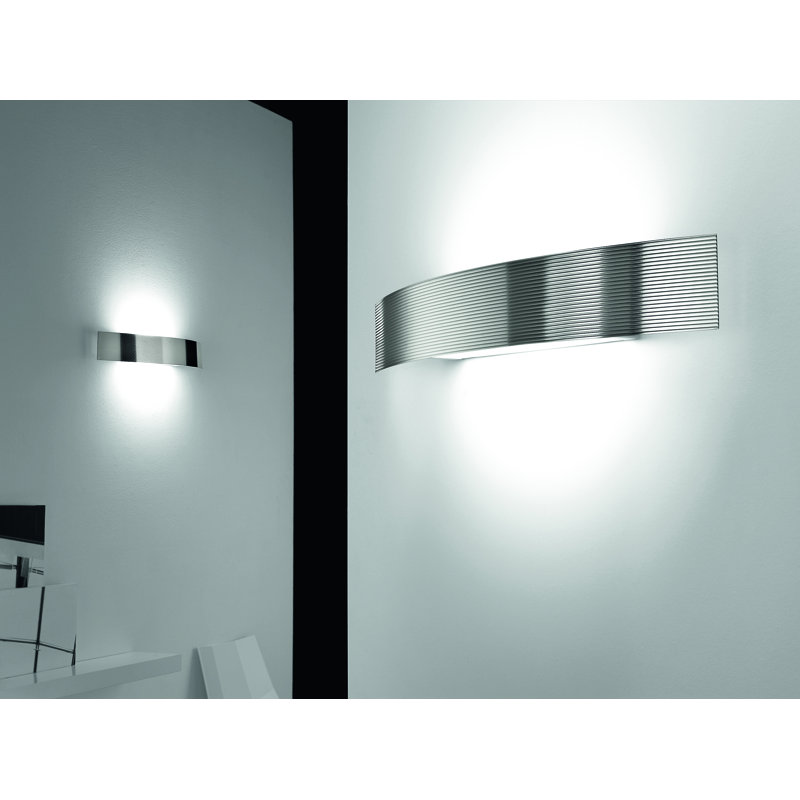 LED Flush Mounted Sconce, Stainless Steel
