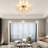 Floral Crystal Flush Mount Ceiling Light