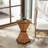 Farmhouse Rustic Hexagonal Accent End Table