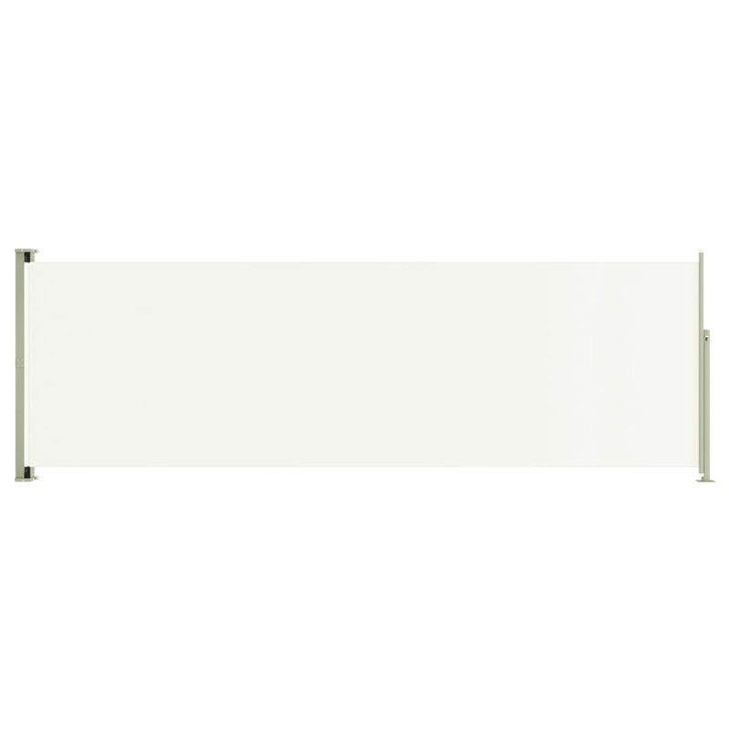 Dakota Fields 600cm W x 200cm D Fabric Cover Motorised Retractable Side Awning, White