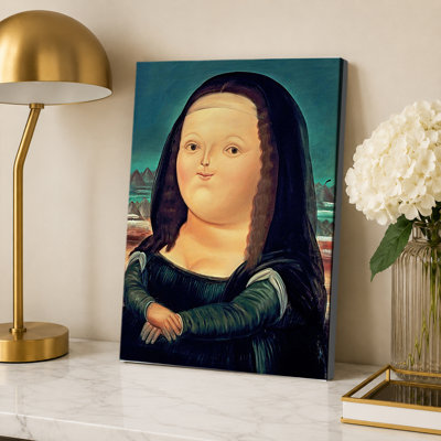 Botero Mona Lisa Parody Wall Art Print