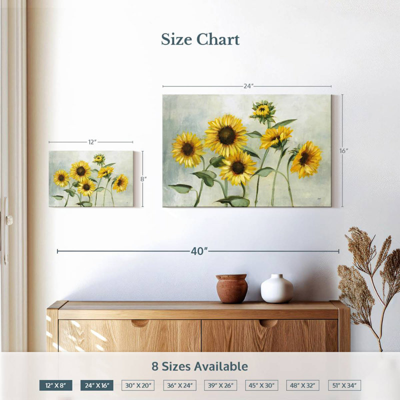 Harnek Sunflower Sunny Day, 16" H x 24" W