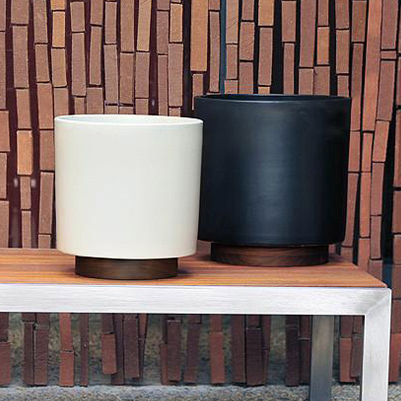 Pot Planter, White, 29.5cm H x 32.5cm W x 32.5cm D