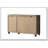 Corby 45"W Dark Dusty Oak Finish 3-Door Shoe Cabinet