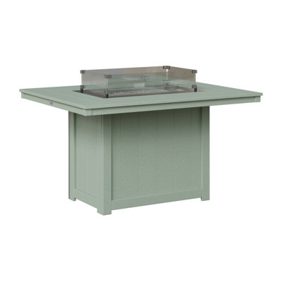 Donoma Rectangular Dining Fire Pit Table