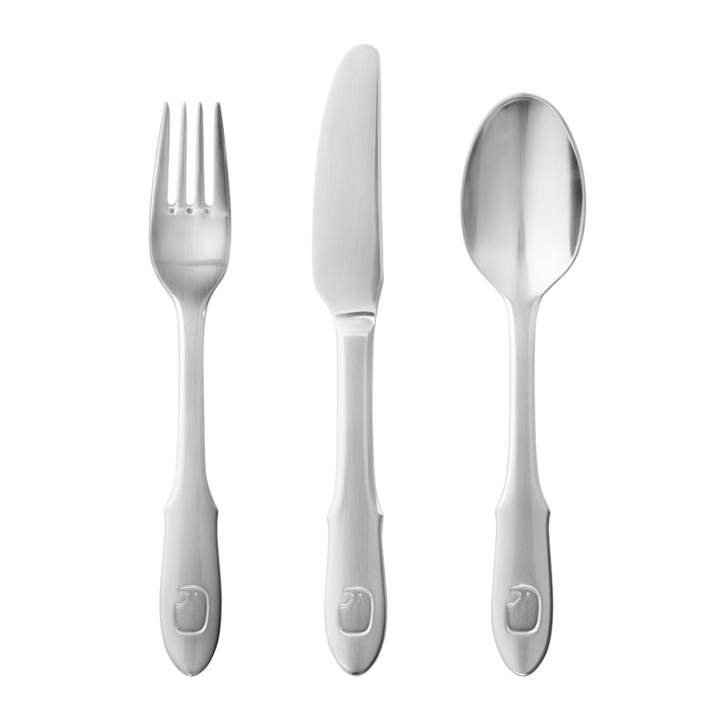 Elephant Child 3 Piece Flatware Set, Service for 1