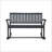 Acacia Wood Patio Rocking Loveseat With Armrests, Slatted Seat And Backrest For Outdoor Relaxation-254701992