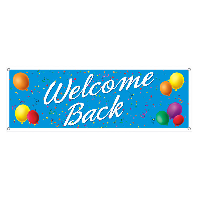 Bannière «Welcome Back» - paquet de 12