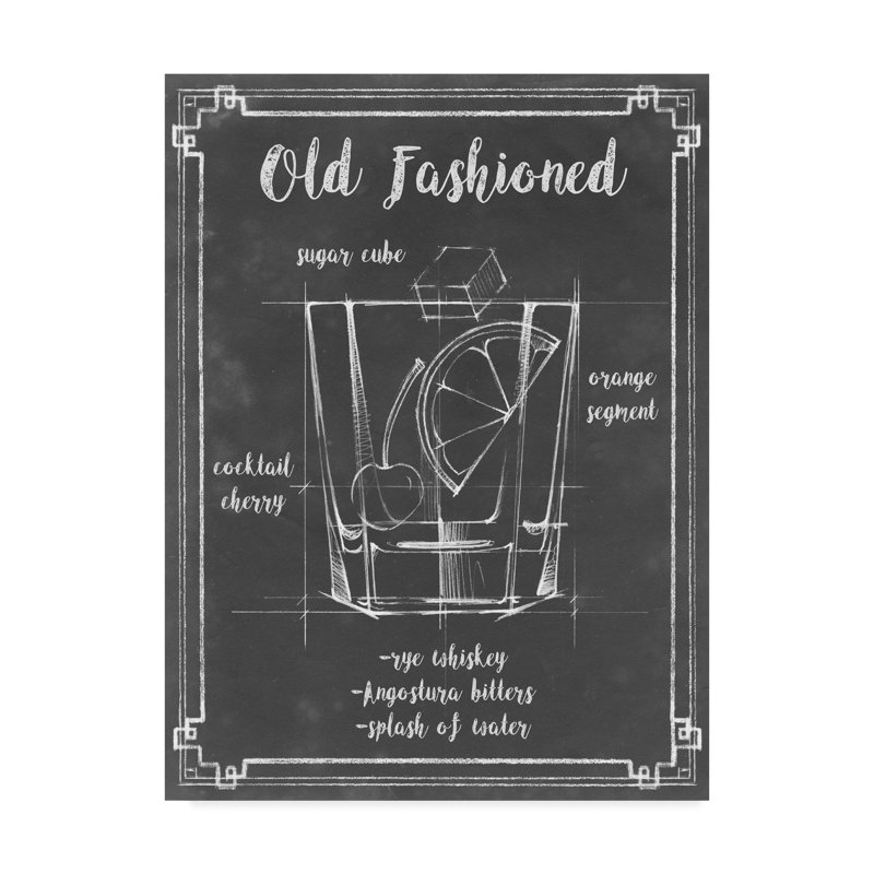 «Mixology I» par Ethan Harper - reproduction d'art sur toile, H 24 po x l 18 po x P 2 po