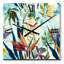 Horloge murale fleurs tropicales I-69082181