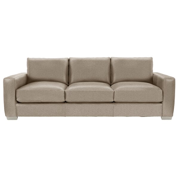 Bernhardt Dawkins 94'' Leather Sofa | Wayfair