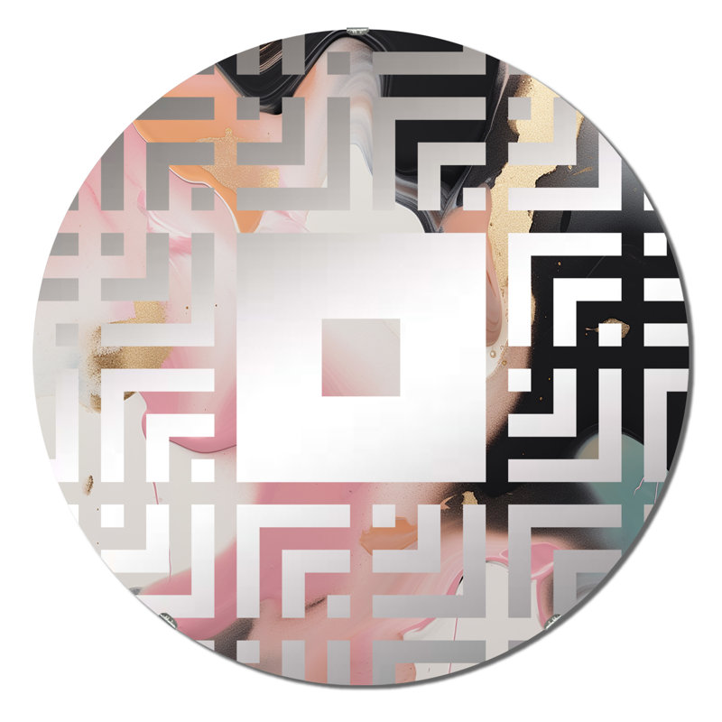 Santonio - Miroir mural carré, 23,6 po x 23,6 po