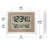 Atomic Digital Wall Clock with Temperature & Forecast in Black/Silver-412741204