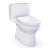 TOTO Redington 1G One-Piece Elongated 1.0 GPF WASHLET+ and Auto Flush Ready Universal Height Toilet with Right Trip Lever, CEFIONTECT and SS124 SoftClose Seat, Cotton White - MS672124CUFRG#01-123826738-123826741