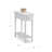 Coastal Solid Wood Narrow Side Table-7330714