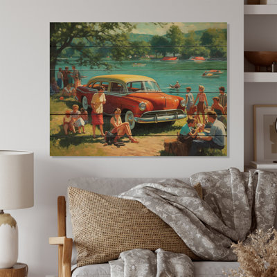 Flashback to Summer Holiday By The Lake I sur impression sur bois