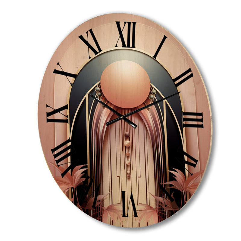 Horloge murale Verneta Art Nouveau Elegance In Retro, Moyenne