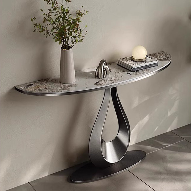 Console légère et luxueuse, H 33,5 po x l 54,3 po x P 13,8 po, Gris