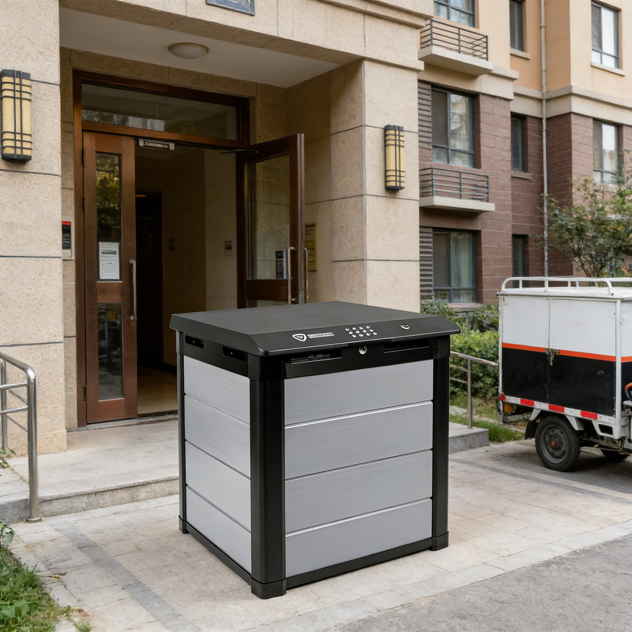 JIAQIE Package Vault: Large Smart Delivery Lock Box With Bluetooth And ...