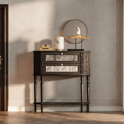 Armoire de rangement en bois de frêne avec grands tiroirs