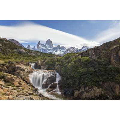 Fitz Roy Cascades and Mount Fitz Roy by Dietermeyrl