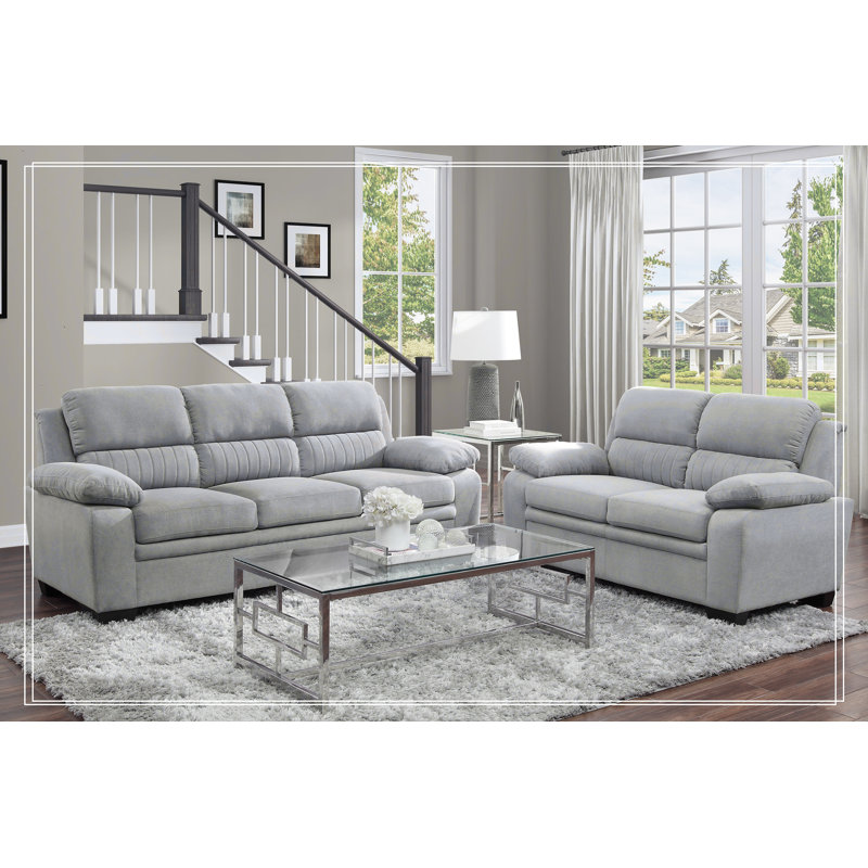 Ensemble de canapé 2 pièces Modern Living, Gris