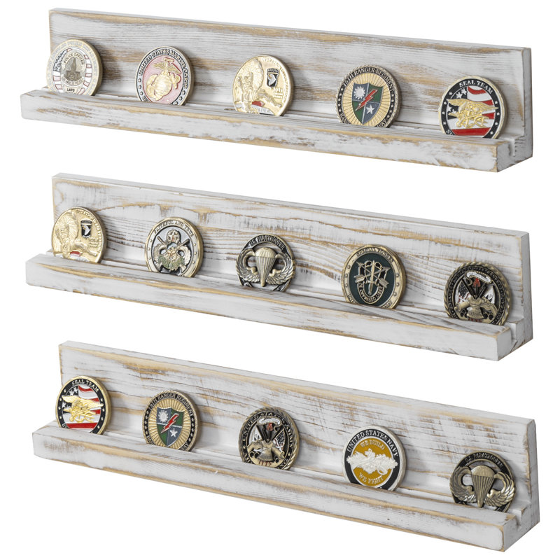 3 Piece Pine Solid Wood Floating Shelf