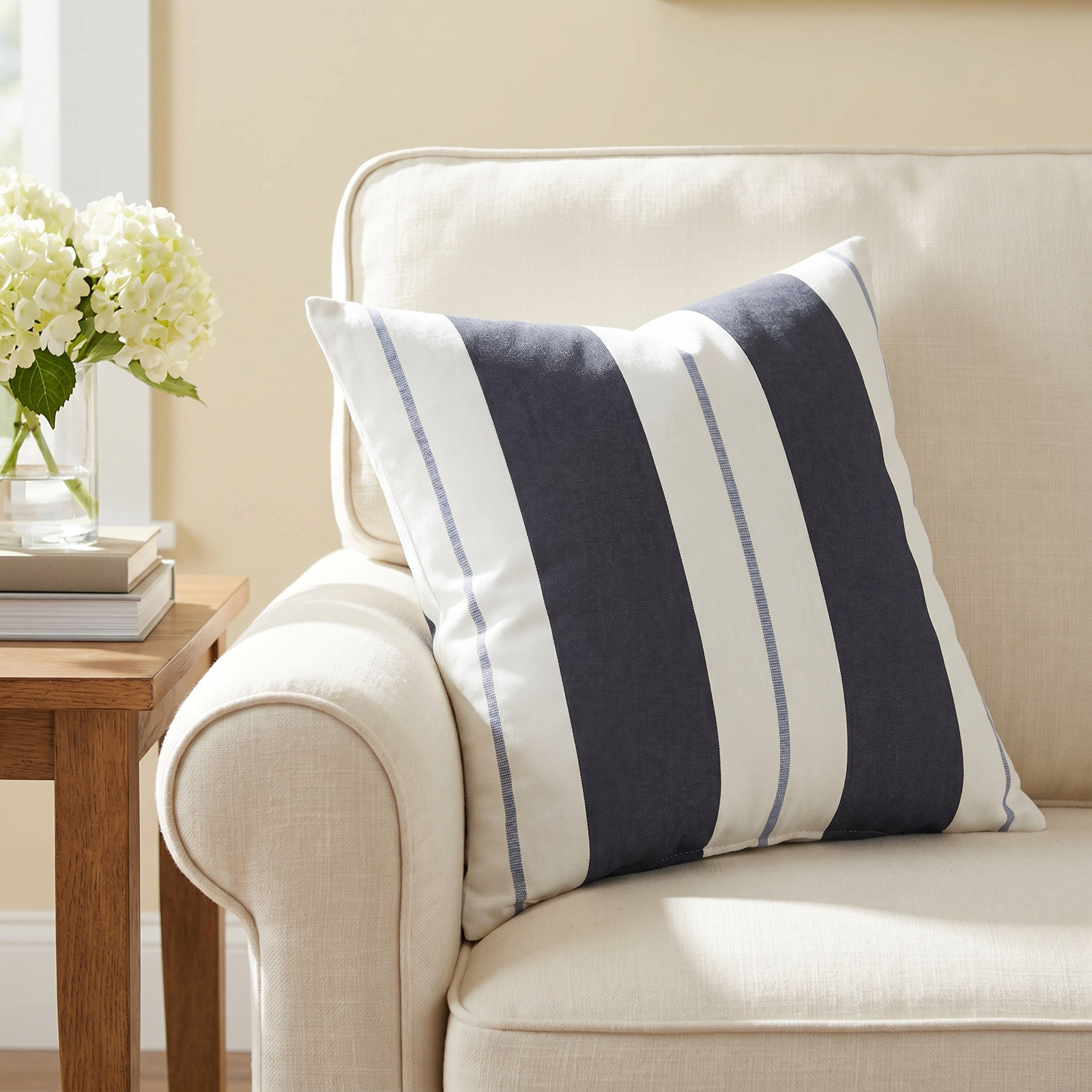 Gazelle Throw Pillow, Blue, 20" x 20"