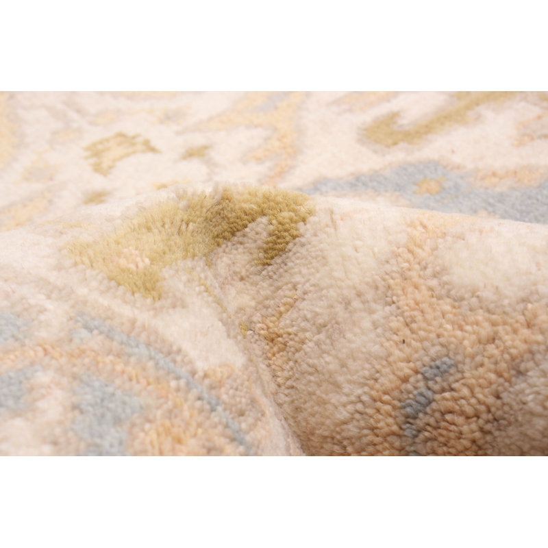 One-of-a-Kind 2'6" X 8'3" New Age Runner Wool Area Rug in Ivory