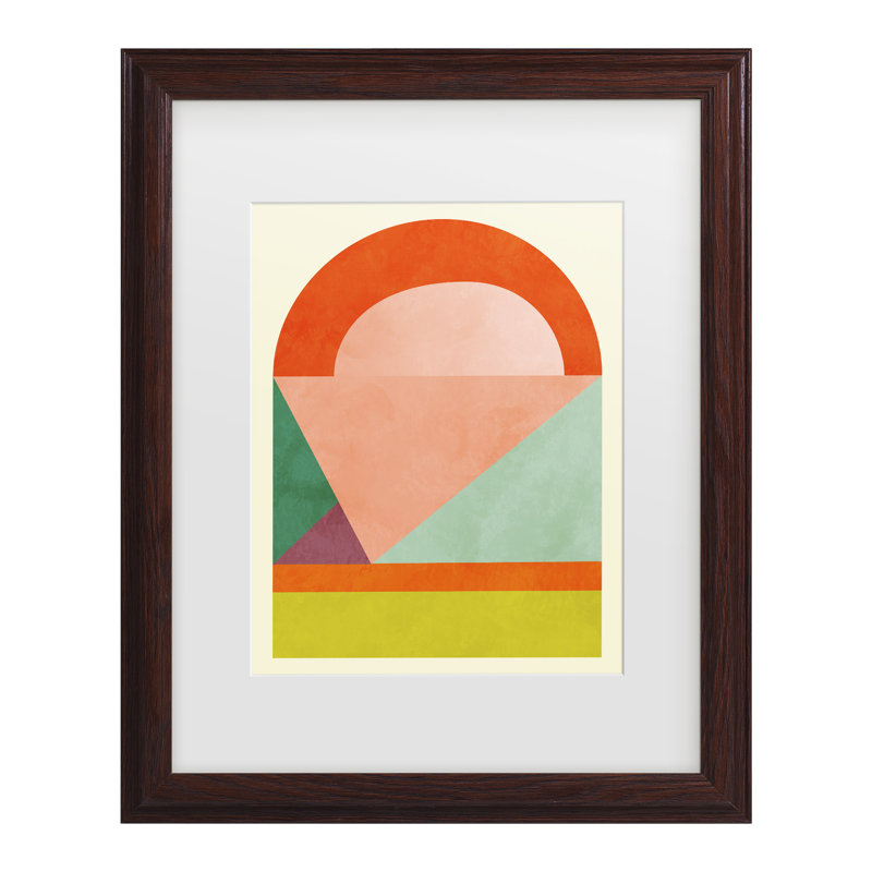 Œuvre encadrée «ologicologa », H 16,75 po x l 13,75 po