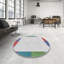 Tapis orange motif/vert/bleu-293985243