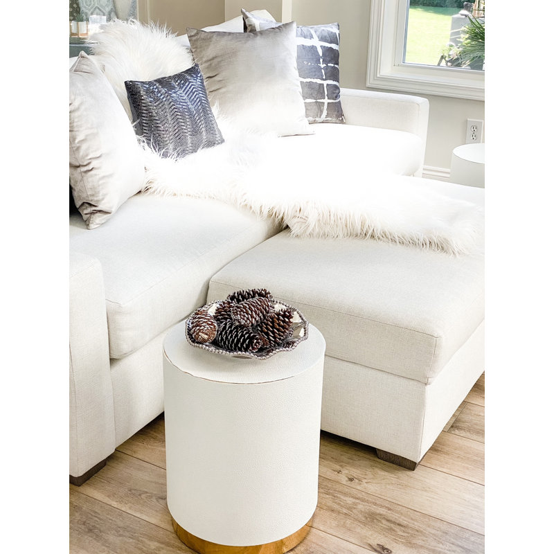 Oslo Square Velvet Pillow Cover & Insert, Gray