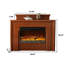Foyer électrique simple 59,06 "Brown-1611315676