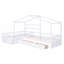 Lit plateforme House avec trois tiroirs de rangement-121082681