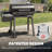 FEASTO 30-Inch Heavy-Duty Charcoal Grill with Digital Temperature Control & 2 Meat Probes, Outdoor BBQ Grill with Offset Smoker