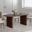 30"H×33.5"W Oval Oak Dining Table Kitchen Table Conference Table Gaming Table with Double Pedestal up to 8 People-1569159238-1545052277