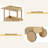Outdood Rolling Bar Cart