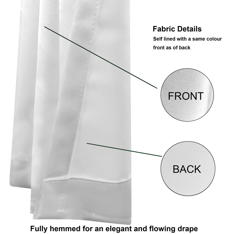Magnhild Room Darkening Curtain Pair, 228 W x  228 D cm