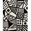 Tapis ivoire / noir en laine touffeté à la main Chehalis-903473478