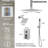 Pressure Balanced 10" Rainfall Shower System, Dual Rain Shower Heads with Rough-In Valve-92871750