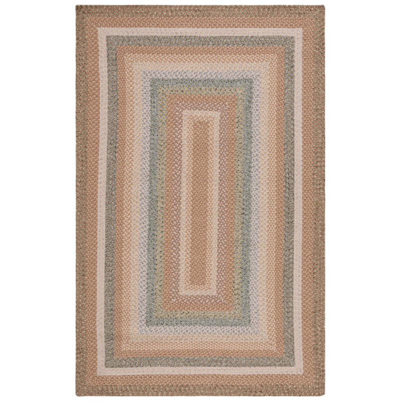 Georgina Hand Woven Performance Machine Washable Geometric Indoor/Outdoor Area Rug, Rectangle 5' x 8'