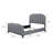 Upholstered Full Panel Bed Light Grey-225307072