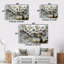 Ensemble de décorations murales cerisier blanc et or blanc I - Cherry Blossom-107213347-107213353